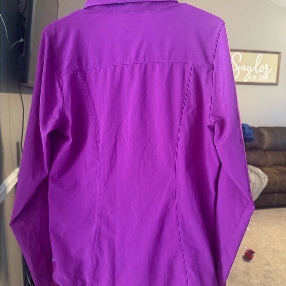 **✨ Fabletics Women’s Magenta Zip-Up Track Jacket - Size M ✨** - Picture 5 of 5